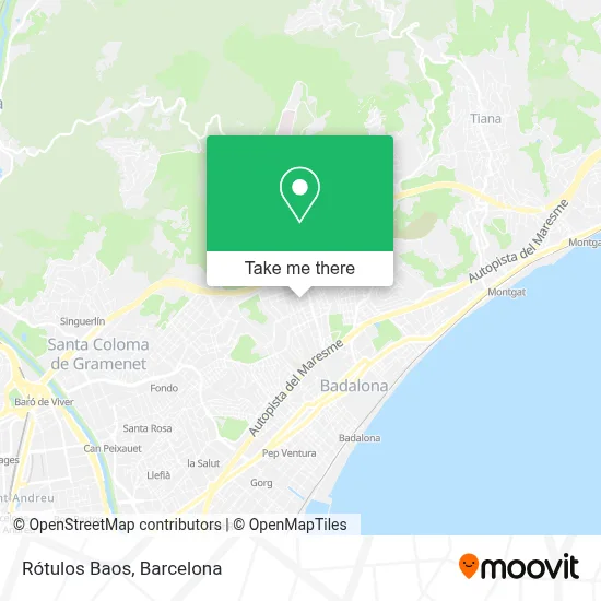 Rótulos Baos map