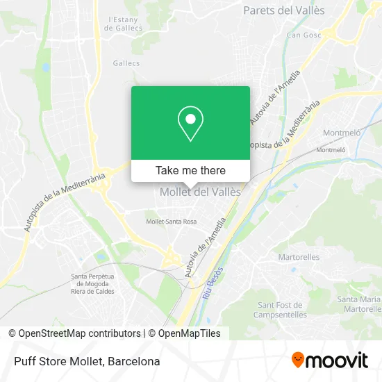 Puff Store Mollet map