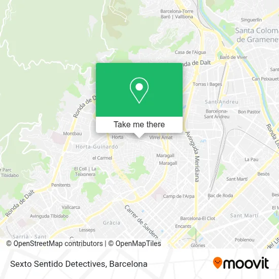 Sexto Sentido Detectives map