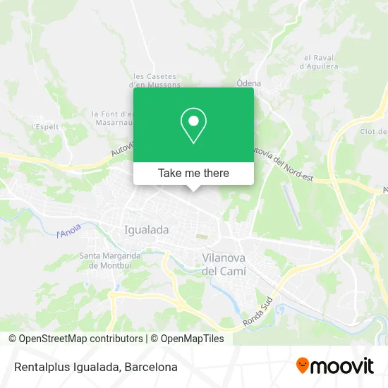 Rentalplus Igualada map