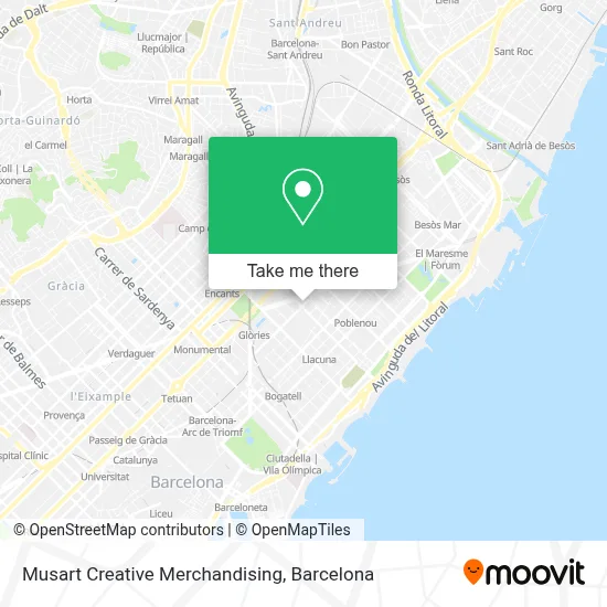 mapa Musart Creative Merchandising