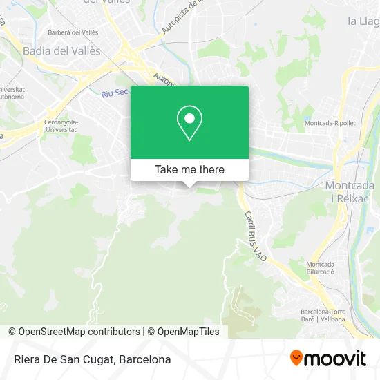 Riera De San Cugat map