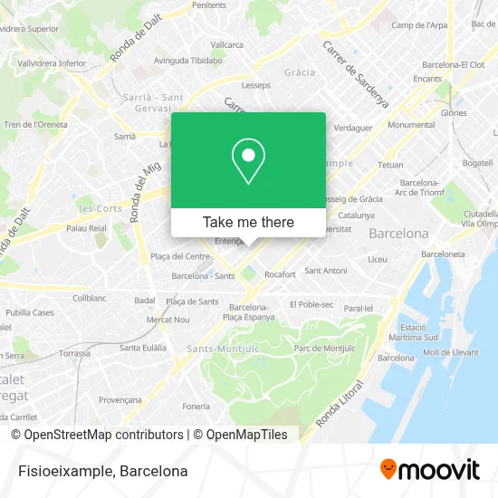 Fisioeixample map