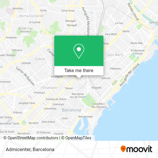 Admicenter map