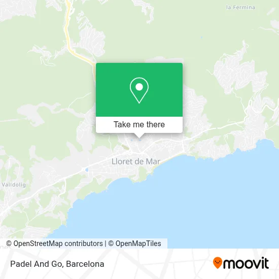 Padel And Go map