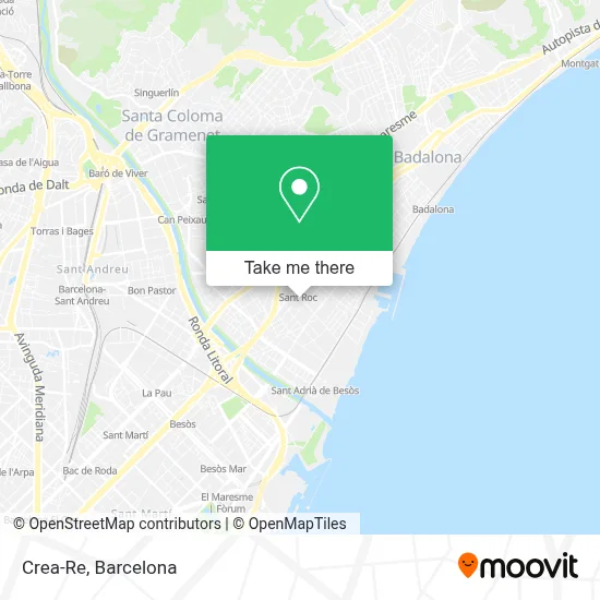 Crea-Re map