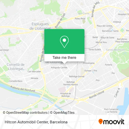 Hitcon Automòbil Center map