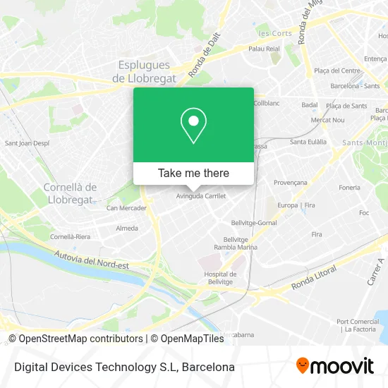 Digital Devices Technology S.L map