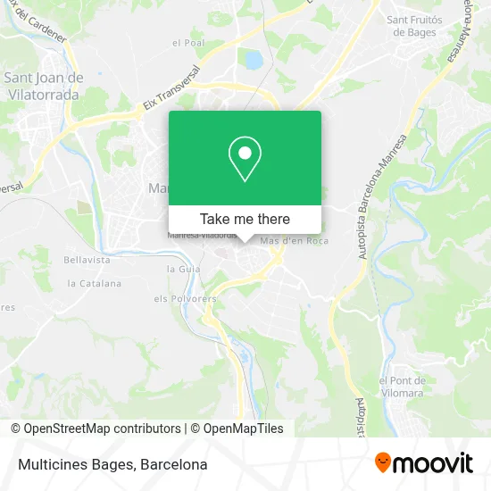Multicines Bages map