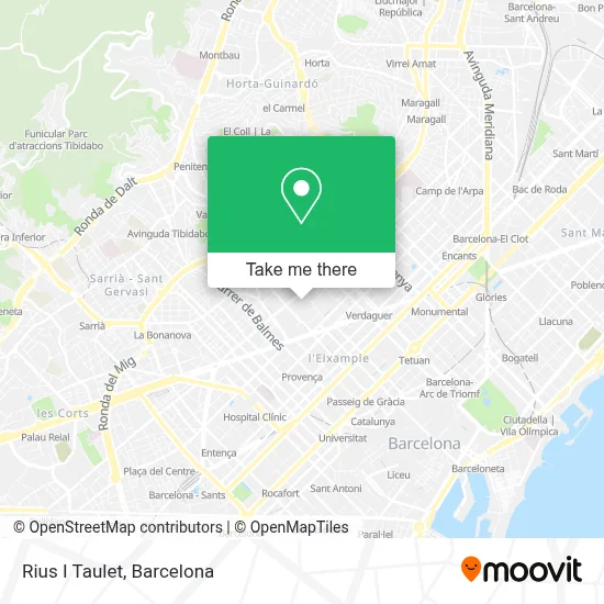 Rius I Taulet map