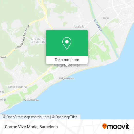 mapa Carme Vive Moda