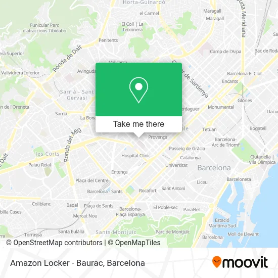 Amazon Locker - Baurac map