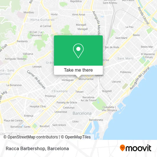 Racca Barbershop map