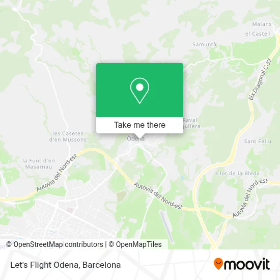 Let's Flight Odena map