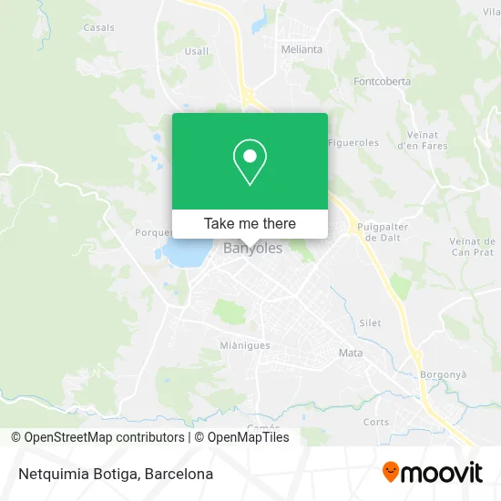 Netquimia Botiga map