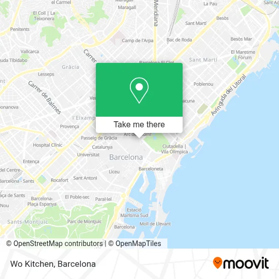 Wo Kitchen map