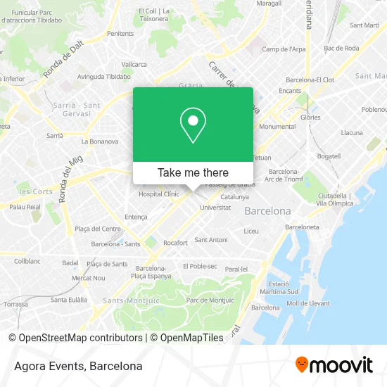 Agora Events map