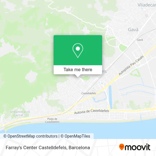 Farray's Center Castelldefels map