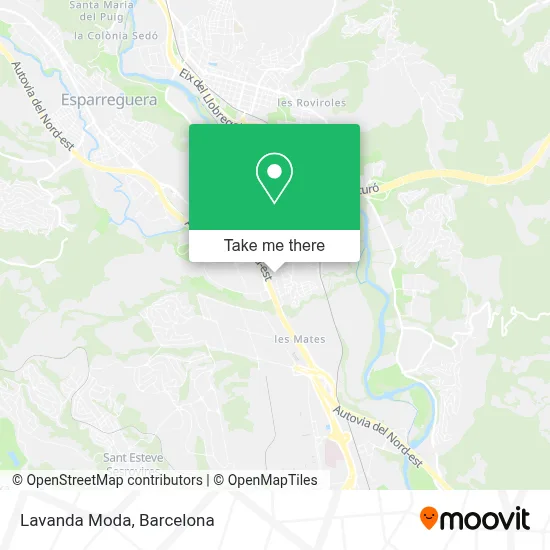 Lavanda Moda map
