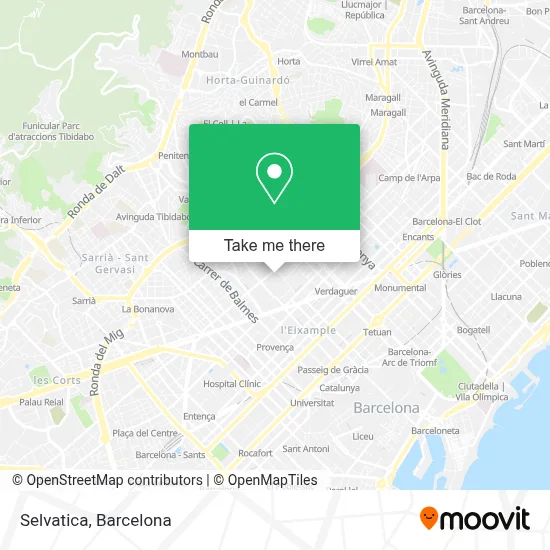 Selvatica map