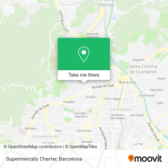 Supermercats Charter map