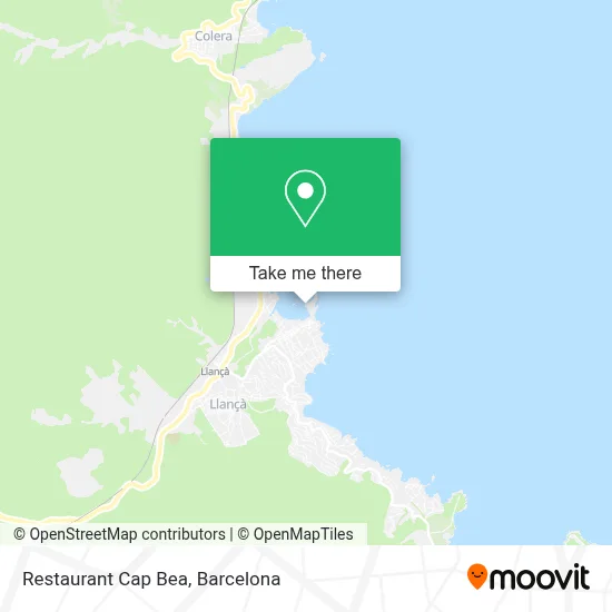 Restaurant Cap Bea map