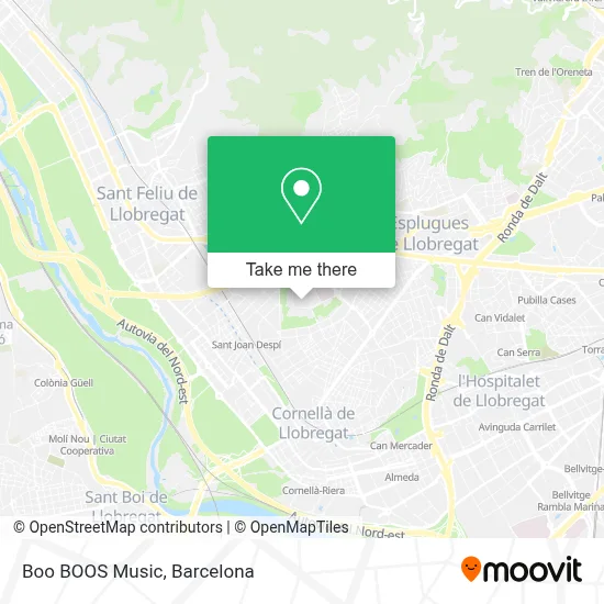 Boo BOOS Music map
