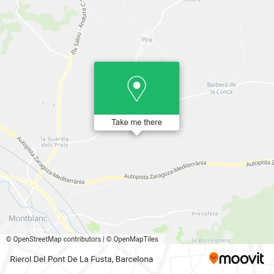 Rierol Del Pont De La Fusta map