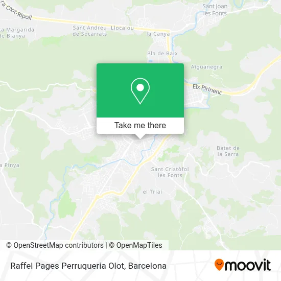 Raffel Pages Perruqueria Olot map