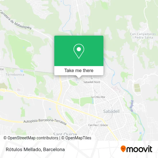 Rótulos Mellado map