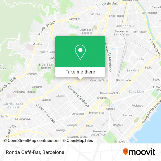 Ronda Café-Bar map