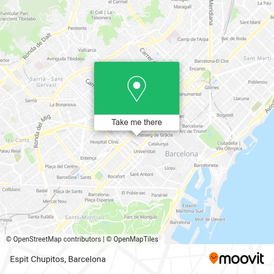 mapa Espit Chupitos