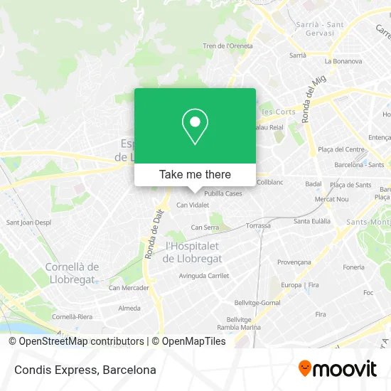 Condis Express map