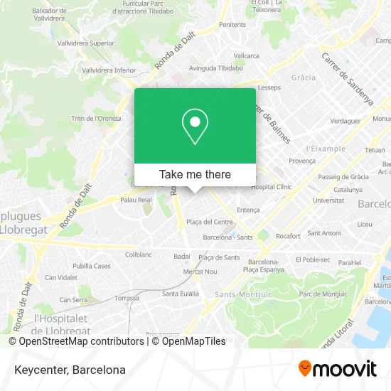 mapa Keycenter