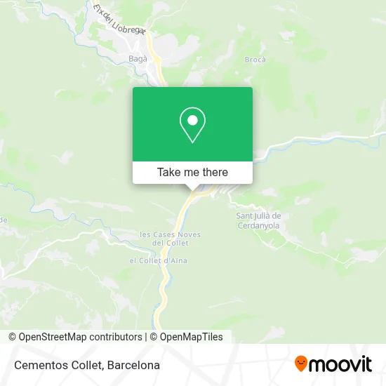Cementos Collet map