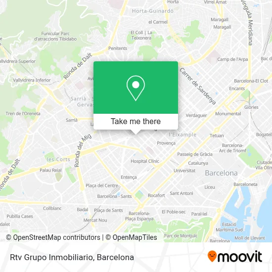 Rtv Grupo Inmobiliario map