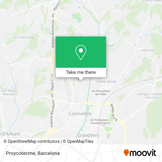 Proycotecme map