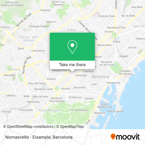 Nomasvello - Eixample map