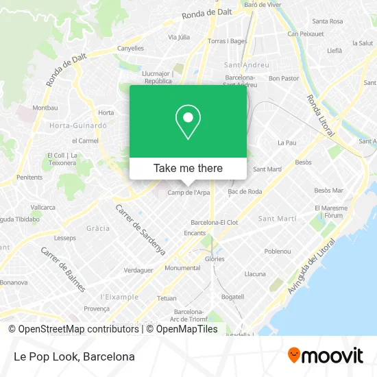 Le Pop Look map