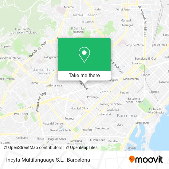 Incyta Multilanguage S.L. map