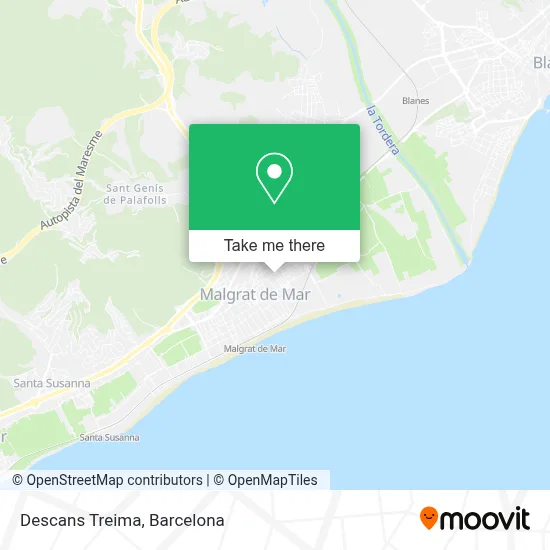 Descans Treima map