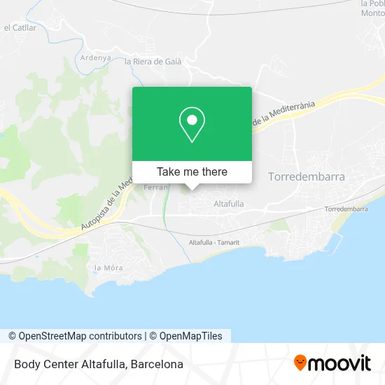 Body Center Altafulla map