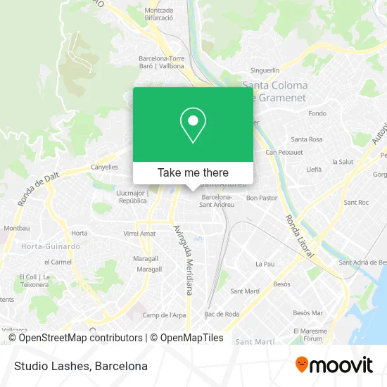 Studio Lashes map