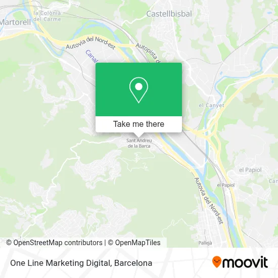 One Line Marketing Digital map