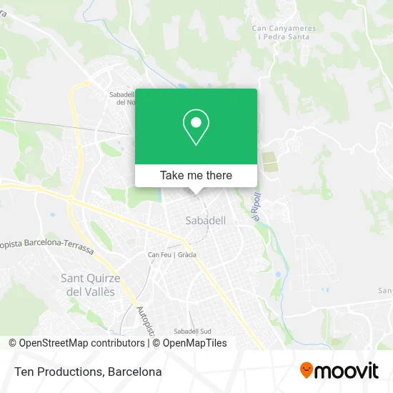 Ten Productions map