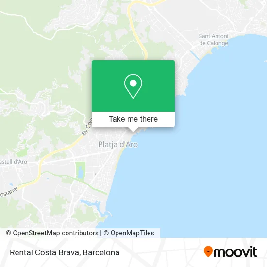 Rental Costa Brava map