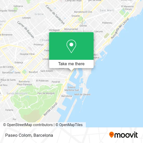 Paseo Colom map