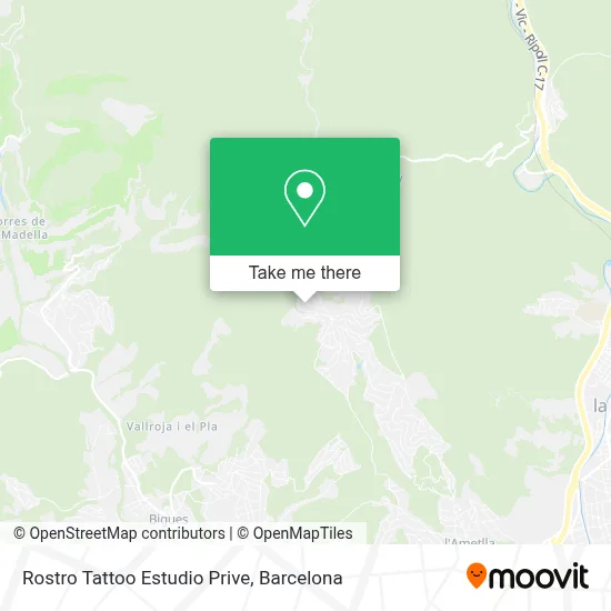 Rostro Tattoo Estudio Prive map