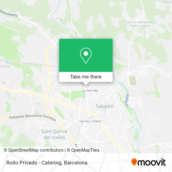Rollo Privado - Catering map