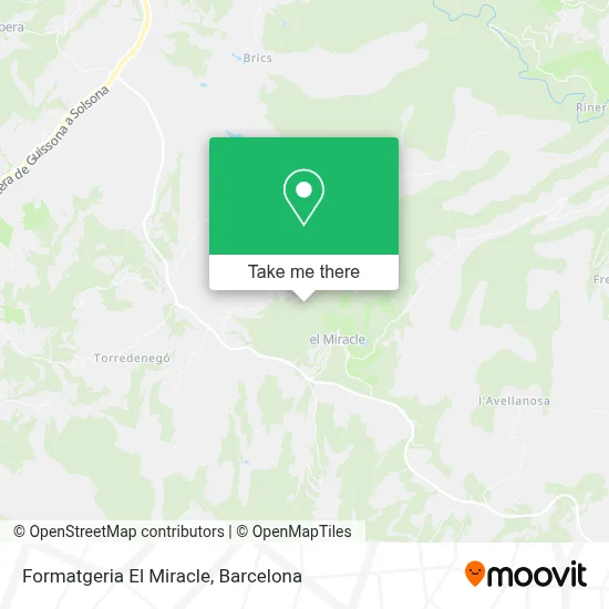 Formatgeria El Miracle map
